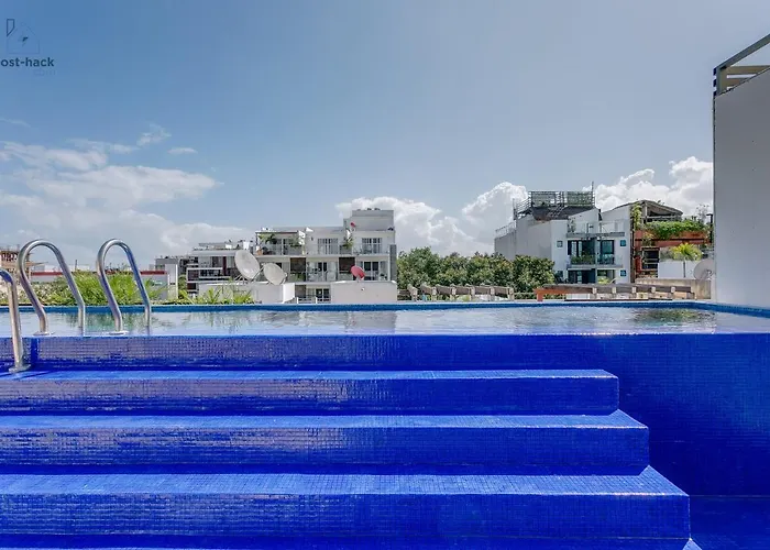 Apartamento Peaceful Rooftop With Pool Close To The 5th Avenue - Danzamar 8