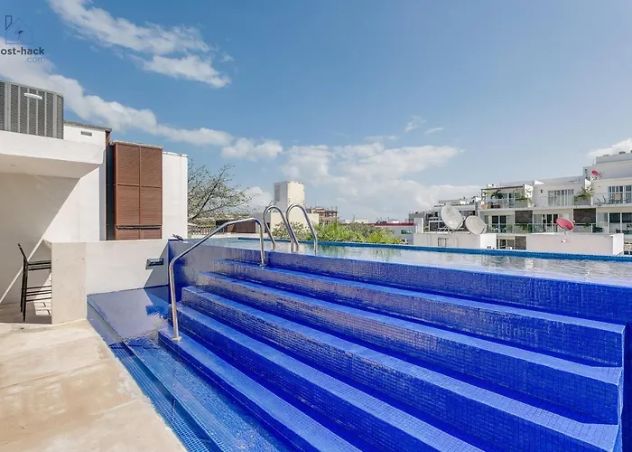 Peaceful Rooftop With Pool Close To The 5th Avenue - Danzamar 8 * Playa del Carmen