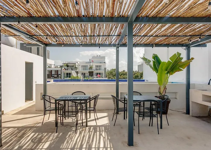 Apartamento Peaceful Rooftop With Pool Close To The 5th Avenue - Danzamar 8 *